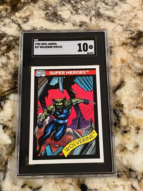 1990 Marvel Universe Impel Wolverine Rc #37 Sgc 10 Gem Mint Series 1 X-Men Rare