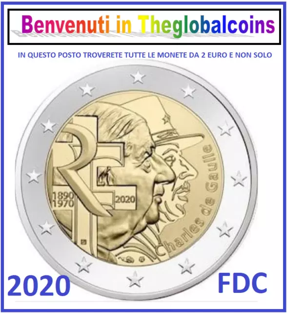 2 Euro Francia Monete Fdc Scegli - Spedizione Unica - Tutti I Paesi Disponibili 2