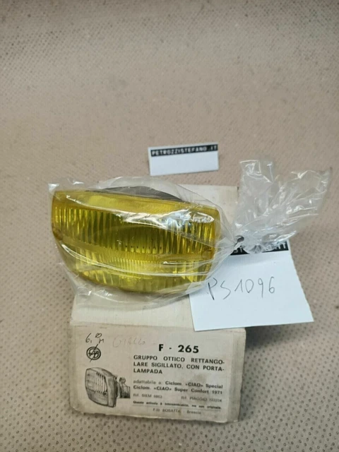 ps1096 gruppo ottico bosatta f-265 piaggio ciao special GIALLO