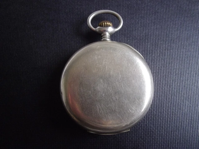 Montre à Gousset Zenith – Argent Niellé – Grand Prix De Paris 1900 – À Réviser
