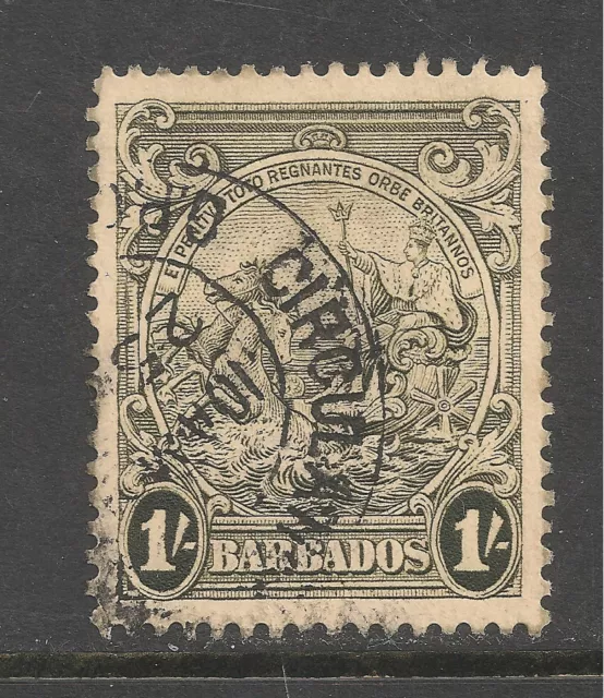 Barbados #200a (A21) VF USED - 1938 1sh Seal Of The Colony