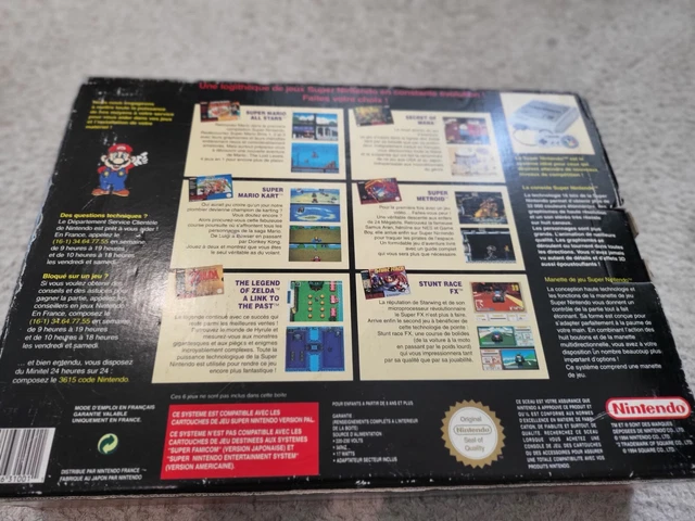 Pack snes mario world super nintendo protection crystal 8