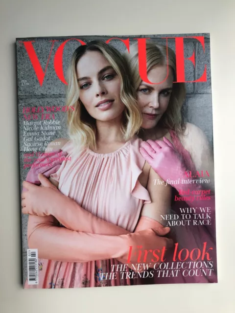 British Vogue February 2018 Magazine Nicole Kidman Margot Robbie Cover