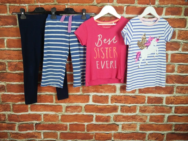 Girl Bundle Age 5-6 Years M&S Boden Bluezoo Next Leggings Crop Trouser Tee 116Cm