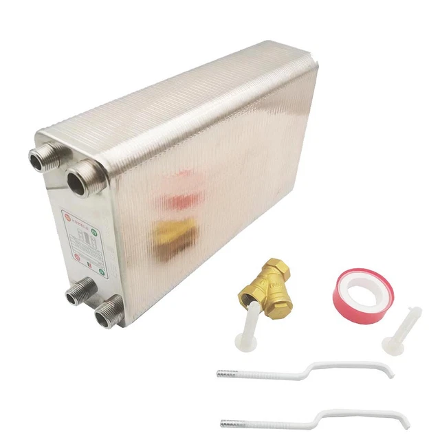 100 Plates stainless steel heat exchanger Brazed plate type water heater SUS304