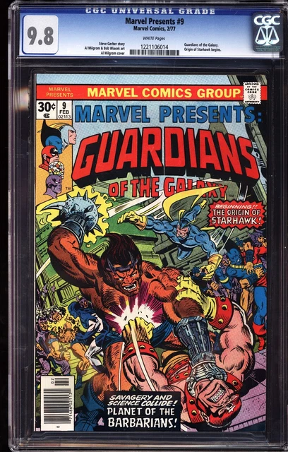 Marvel Presents 9 CGC 9.8 White Guardians of Galaxy Starhawk Origin Begins 1977