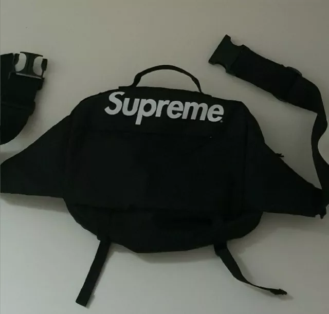 SS16 SUPREME BLACK shoulder waist bag Cordura fabric 250.00 PicClick UK