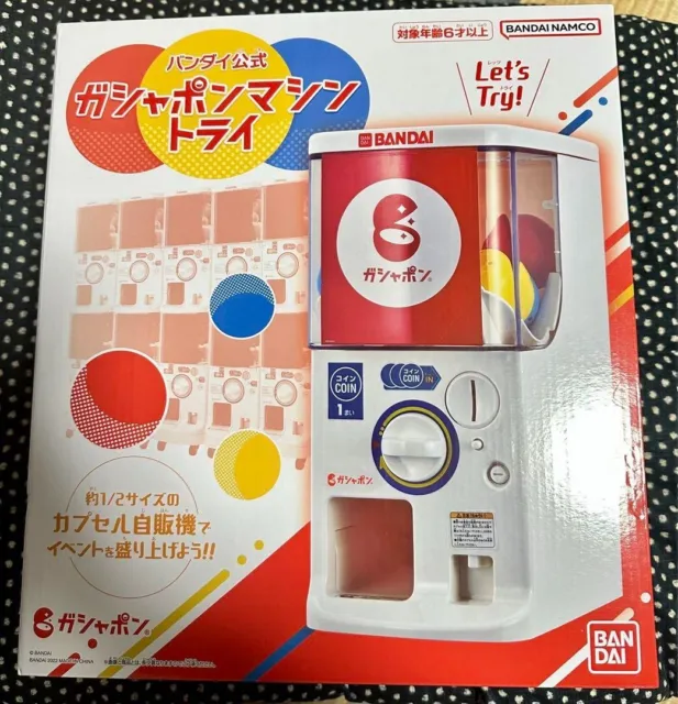 Bandai Official Capsule Toy small Gashapon Gachapon machine try Coin Station