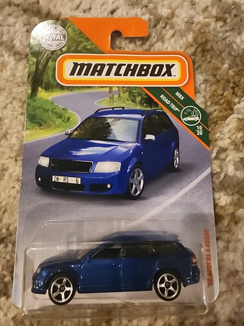 Matchbox 2019 #16 - 02 Audi RS 6 Avant Blu, MBX Road Trip, Scala 1:64
