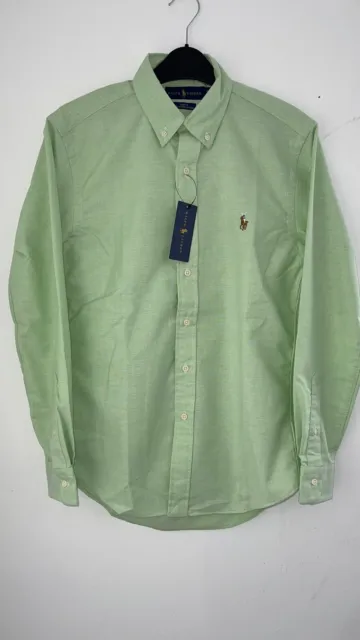 Ralph Lauren Banana green  Slim Fit Oxford Shirt - 100% Cotton
