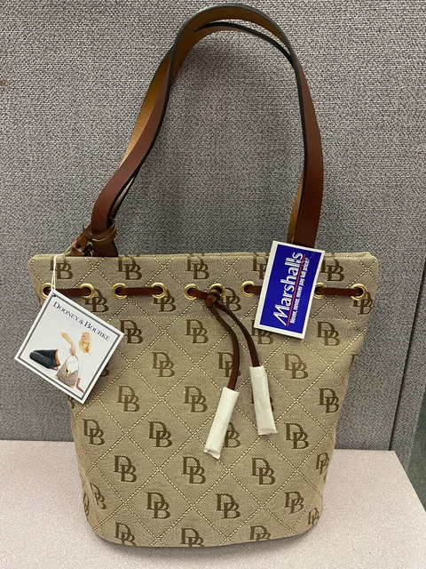 Dooney & Bourke brown with amber Medium Tassel Bucket Bag NEW WITH TAGS!!