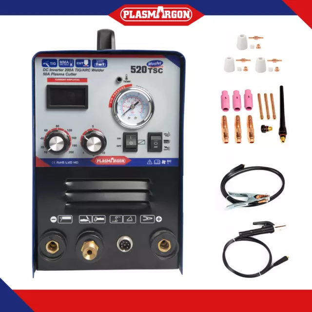 520TSC Welder Portable Cutting Stick Welding Machine Torches Plasma Cutter 240V