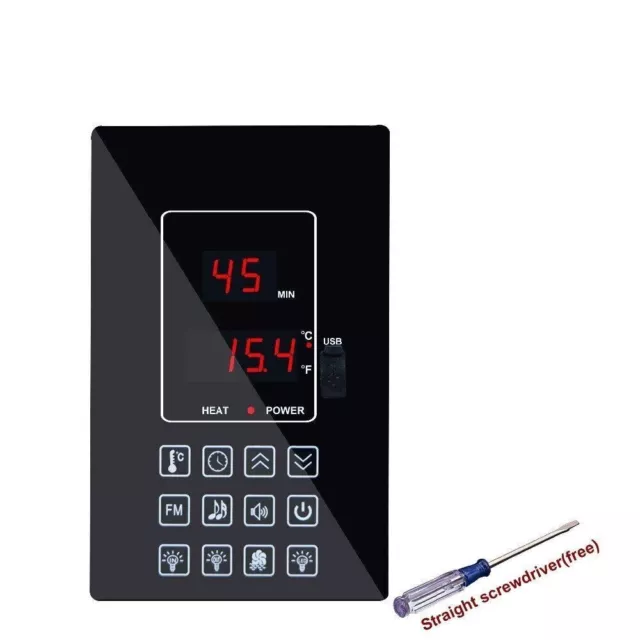 Sauna Room Panel Temperature Controller 220V 110V 30A Dry Steam Room Oxygen Bar