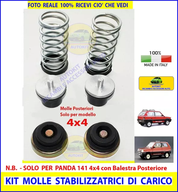 KIT MOLLE POSTERIORI PER RIALZO SOVRACCARICO per PANDA 141  4x4 dal 1986 2003