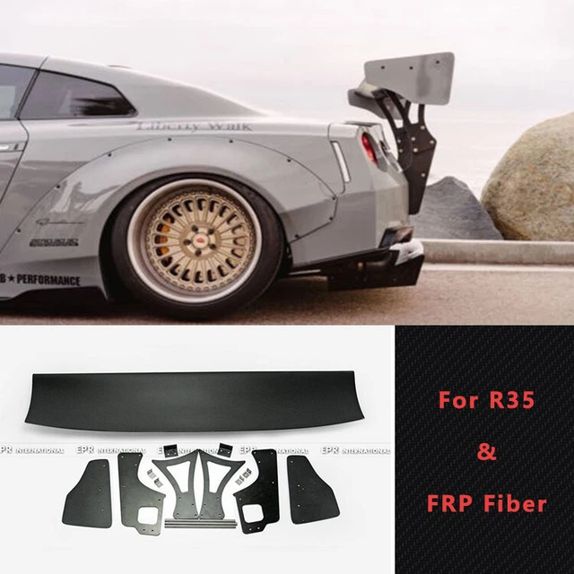 FOR NISSAN GTR R35 wide body kit Ver2 LB Style FRP Rear Trunk GT V3 ...