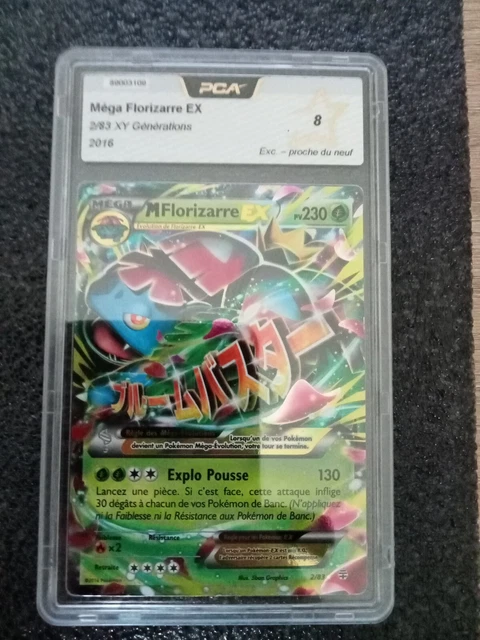 Carte Pokémon XY GÉNÉRATIONS - Méga Florizarre EX 2/83 - PCA 8 Exc/NM
