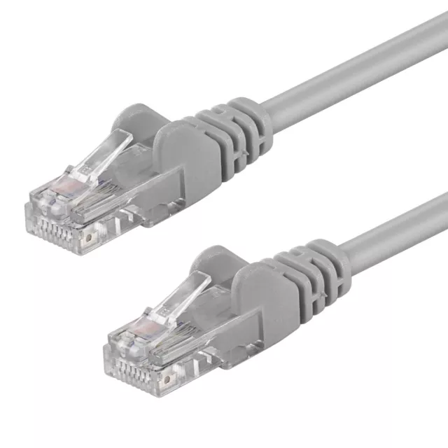 CAT6 Kabel Patchkabel Netzwerk DSL LAN Netzwerkkabel Ethernet grau 0,25m - 20 m