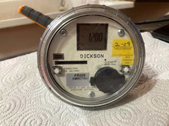 Dickson Pr325 - Pressure Data Logger, Ip68 Enclosure, 0-300 Psi Range