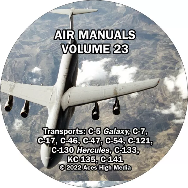 Air Transports Flight Manuals on CD C-5 C-17 C-130 KC-135