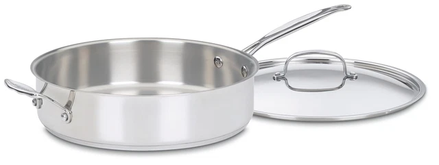 Cuisinart Chef's Classic Stainless Steel 5.5 Qt. Sauté Pan with Helper Handle