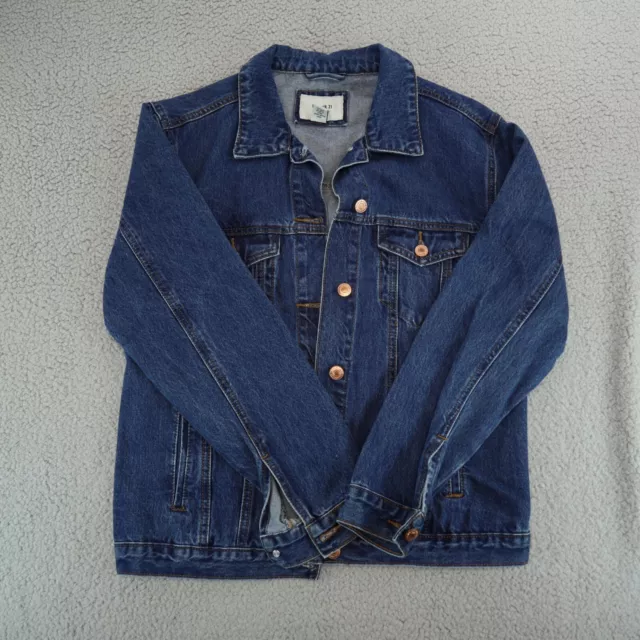 Forever 21 Women's Denim Jean Jacket Patches Size S