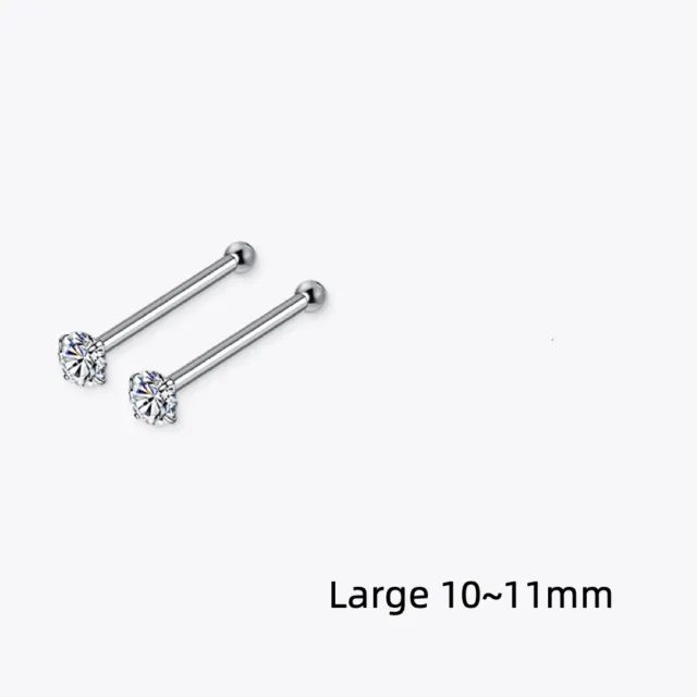 Women's 999 Pure Silver 2mm Crystal Tiny Ball Bead Stud Earrings Ear Piercing