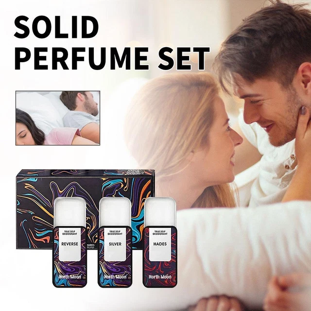 Hommelure Feromone Sölid Perfume Set Portable Sölid Perfume Long Lasting Unisex 3