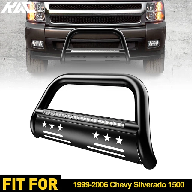 BULL BAR FOR 99-06 GMC Sierra 1500/Chevy Silverado 1500 GRILLE GUARD w/LED light