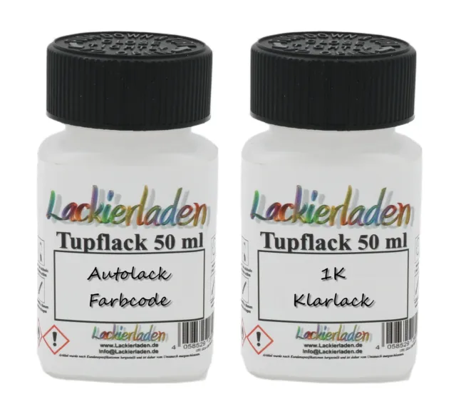 Autolack SET Tupflack für Landrover JAD Balmoral Blue Perl | 2 x 50 ml Lackstift