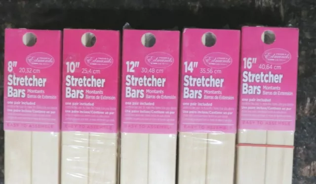 MARIE PRODUCTS STRETCHER Bars 12 One Pair Solid Wood for Needlepoint,  Stitching $9.95 - PicClick