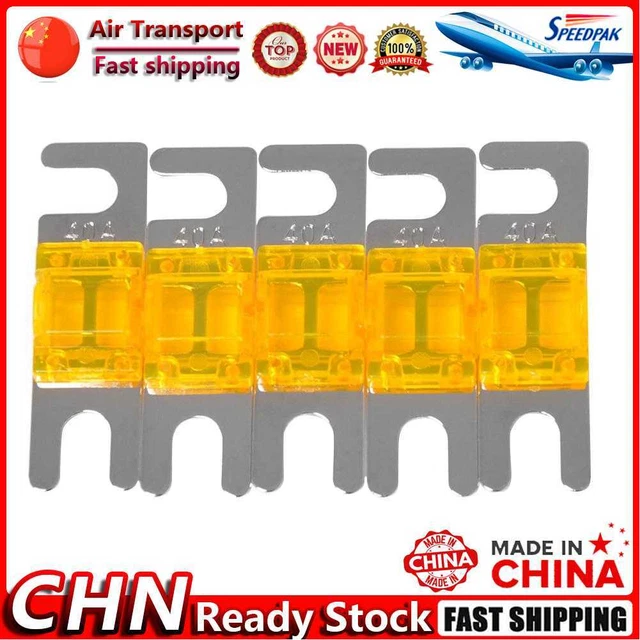 5pcs AFS Mini ANL Fuses 32V 30/40/60/80/100A for Car Stereo Audio (Orange 40 A)