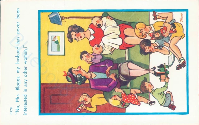 Comic active husband risque joke brook publishing 11978 Trow