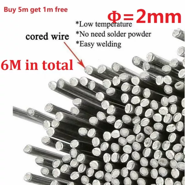 Easy Melt Universal Welding Rods Steel Aluminum Copper Iron Metal Cored Wire 6m