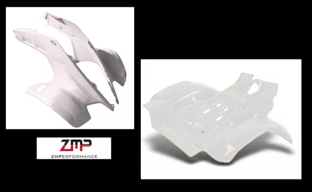 New Honda Trx 250R Plastic White Front And Rear Fender Set Trx250R Plastics