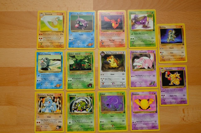 14 X Pokemon Cards Mixed Set Bundle WOTC Job Lot Good Condition 1999-2000