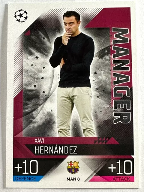 Topps Match Attax UCL Extra 2022/23 FC Barcelona Manager Xavi Hernandez MAN8