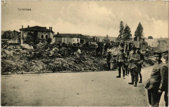 CPA Varennes-en-Argonne - Rue - Street Scene - Soldiers - Ruines (1037152)