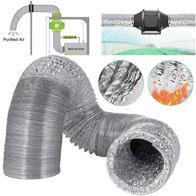 Pellicole di alluminio tubo flessibile tubo di scarico tubo di ventilazione tubo flesso in alluminio condizionatori d'aria