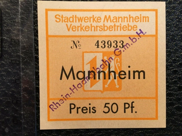 STRASSENBAHN MANNHEIM LUDWIGSHAFEN Rhein Haardtbahn GmbH 1965/69 EUR 35