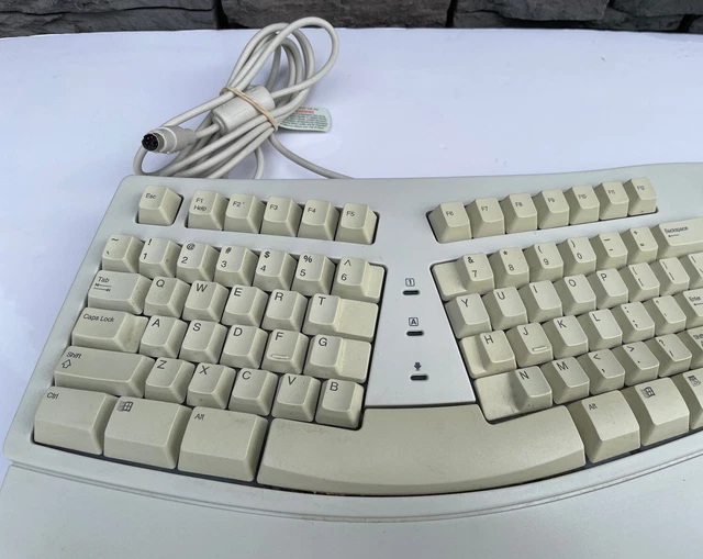 MICROSOFT ERGONOMIC KEYBOARD Model 59758 Natural Elite Wired PS/2 Works