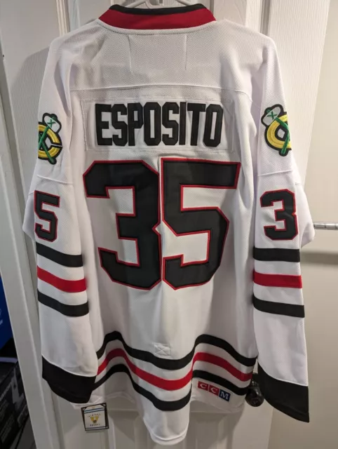 Brand New Vintage CCM Chicago Blackhawks Tony Esposito NHL Hockey Jersey Size 54