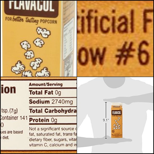 Gold Medal Prod. 2045 Flavacol Seasoning Popcorn Salt 35oz.