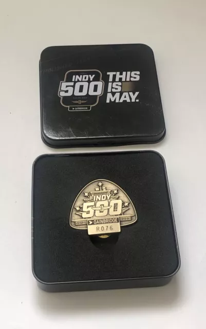 2023 Indianapolis Indy 500 Bronze Pit Badge IMS Pagoda Thunderbirds Flyover RARE