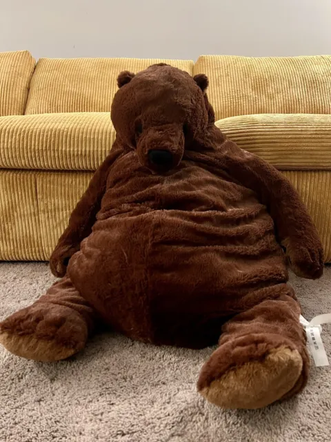 AUTHENTIC IKEA DJUNGELSKOG Soft toy, brown bear - ADORABLE! 40 INCHES TALL!  $59.88 - PicClick