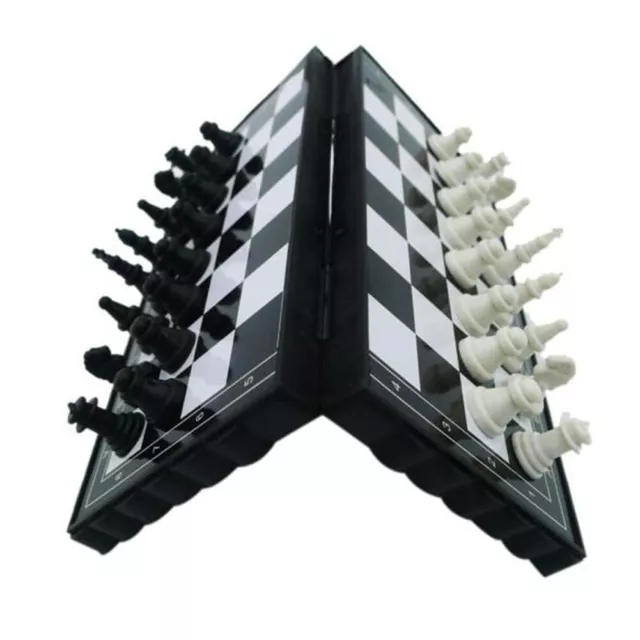 Tournament Chess Set Portable Travel Magnetic Folding Board Box Gift Kids Toy