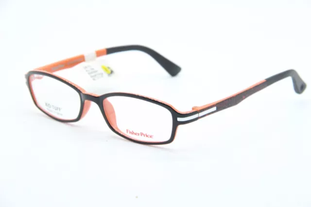 New Fisher Price All-Star Black Orange Eyeglasses Authentic Flames 49-17