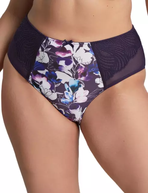 Sculptresse by Panache Arianna Deep Brief 10272 Woomens Knickers Damson Floral