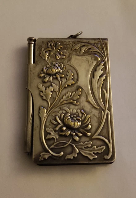 Pendentif Ancien "carnet De Bal" En Argent 900 - Début 1900 - Souvenir Vintage - Occasion Très Bon état