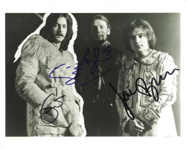 CREAM / ERIC CLAPTON Signed Photograph - B&W - Rock Band - preprint