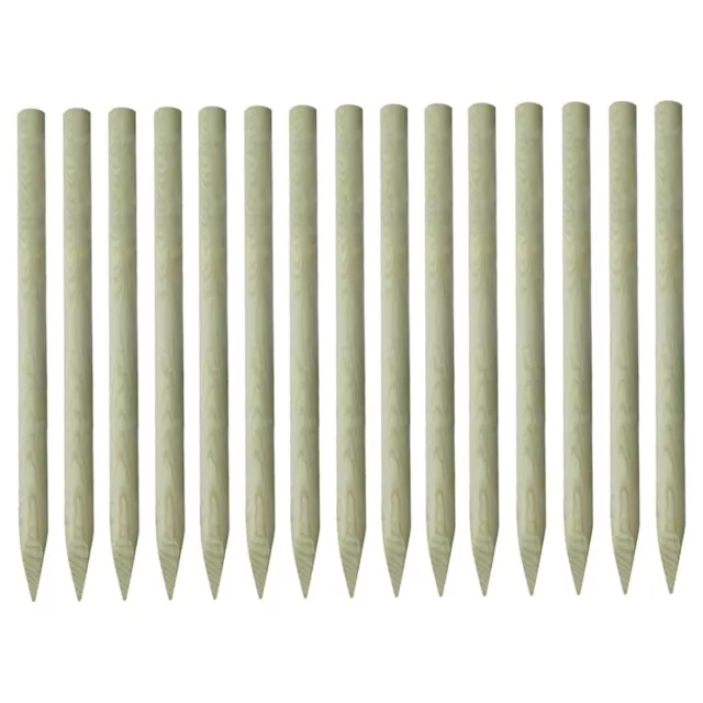 Pointed Fence Posts 15 pcs Impregnated Pinewood 4x150  R9F4